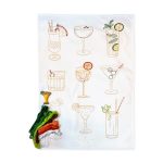 Stitch Your Own Tea Towel - Cocktail