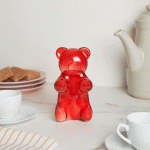 Yummy Bear Glass Sugar Bowl