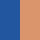 Colorful MoMA Adjustable Baseball Cap - Royal Blue/ Peach