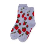 Baggu Crew Socks - Strawberry Blossom